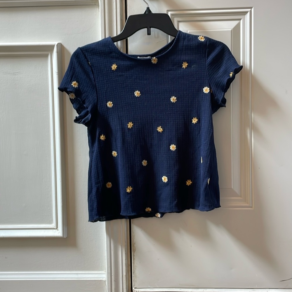 Francesca’s Blue Rain Blouse, Size: Small, Color, Blue